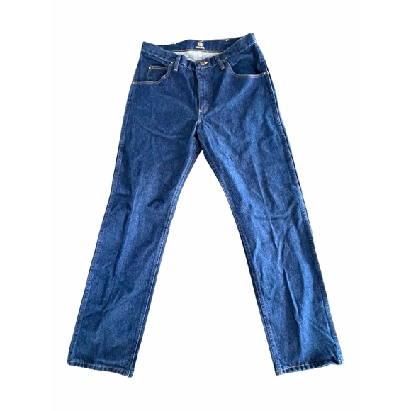 Wrangler Other - Wrangler Cowboy Cut Regular Fit Straight Dark Wash Blue Denim Jeans 5-Pocket